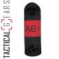 Preview: NIGHTSTRIPES MOLLESCHLAUFE BLUTGRUPPE AB+ POS SCHWARZ/RAHMEN ROT